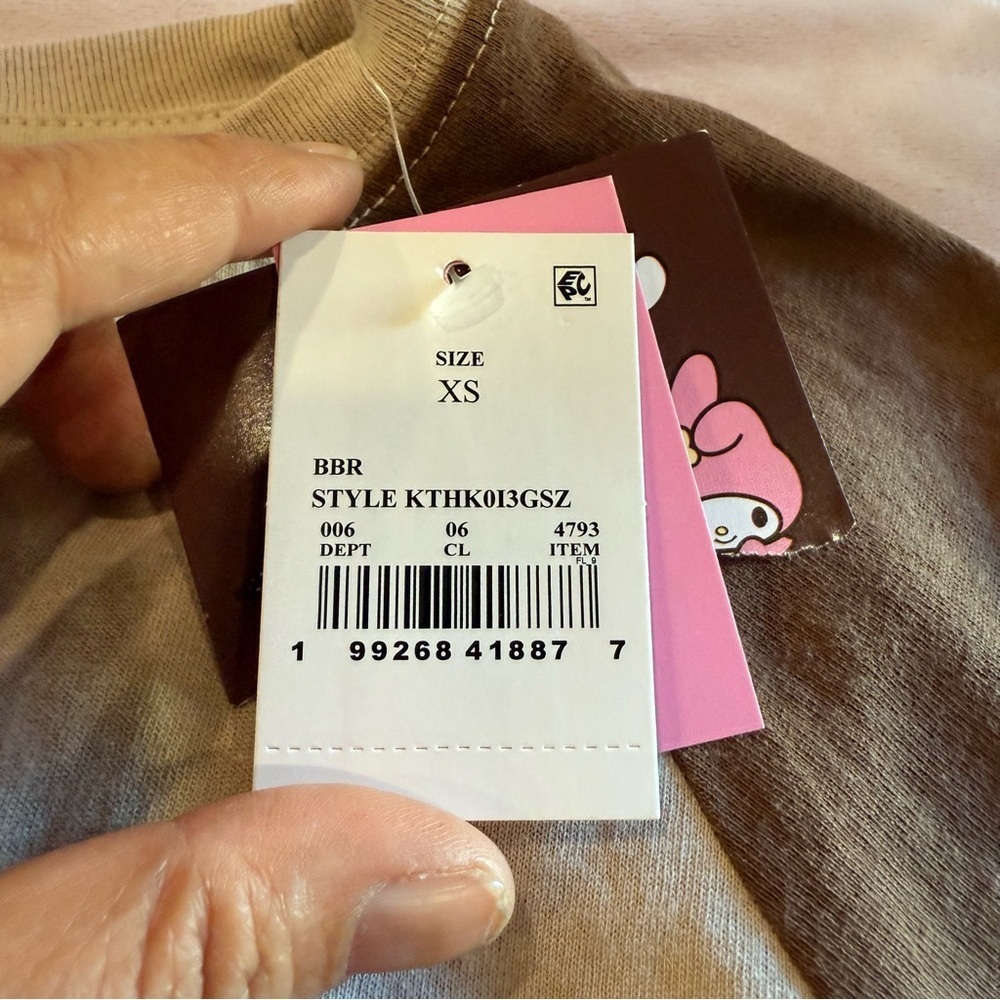 Sanrio pochacco Brown and Pink Short Sleeve Tee - Picture 4 of 11